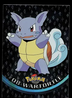 Pokemon Card - Wartortle Topps TV Animation Edition 08 Flame Holo Black Logo - Image 1