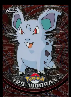 Pokemon Card - Nidoran F Topps Chrome TV Animation Edition 29 Foil - Image 1