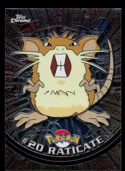 Pokemon Card - Raticate Topps Chrome TV Animation Edition 20 Foil - Image 1
