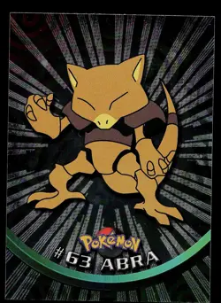Pokemon Card - Topps TV Animation Edition Abra 63 Foil Black Logo Rays - Image 1