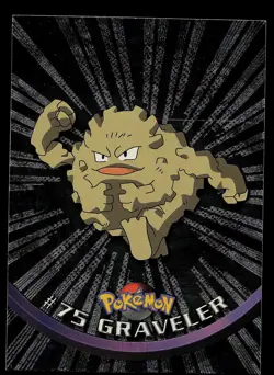Pokemon Card - Topps Black Logo TV Animation Edition Graveler #75 Foil Rays - Image 1