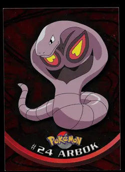 Pokemon Card - Topps Blue Logo TV Animation Edition Arbok #24 Foil - Image 1