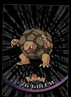 Pokemon Card - Topps Black Logo TV Animation Edition Golem #76 Foil Rays - Image 1