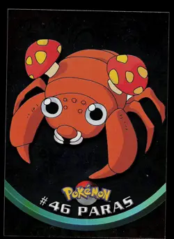 Pokemon Card - Topps Blue Logo TV Animation Edition Paras #46 Foil - Image 1