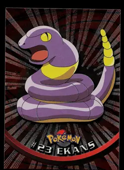 Pokemon Card - Topps Black Logo TV Animation Edition Ekans #23 Foil Rays - Image 1
