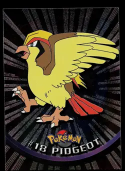 Pokemon Card - Topps Black Logo TV Animation Edition Pidgeot #18 Foil Rays - Image 1