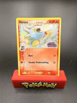 Pokemon Card - Horsea Holon Phantoms 66/110 Common Reverse Holo Stamped NM - Image 1