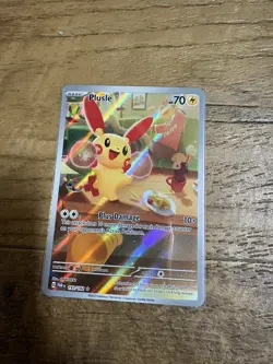 Plusle Paradox Rift Holo Illustration Rare Pokemon TCG Card - Image 1