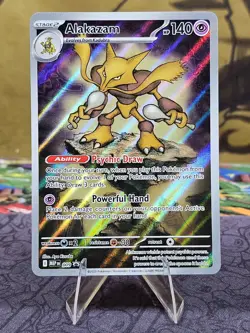 Pokemon TCG Alakazam MEP 009 Mega Evolution Black Star Promo Card Holo NM - Image 1