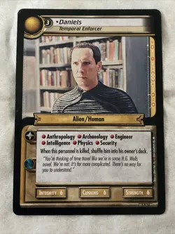 Star Trek CCG 2E Fractured Time DANIELS TEMPORAL ENFORCER Card NEVER PLAYED - Image 1
