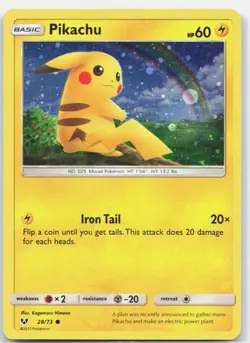 Pikachu (Cosmos Holo) 028/073 Promo Miscellaneous Cards & Products Pokemon MP - Image 1