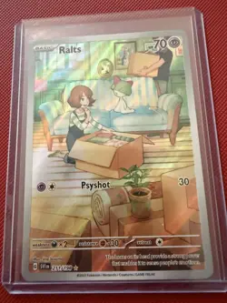 Pokemon TCG Ralts Scarlet & Violet Holo Illustration Rare Card 211/198 Base Set - Image 1