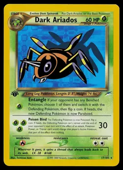 Pokemon Card - Dark Ariados Neo Destiny 17/105 1st Edition Rare - Image 1
