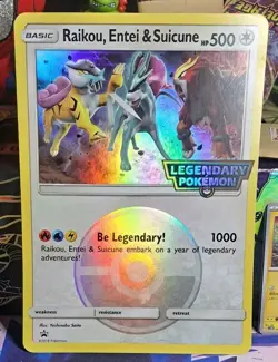 Pokemon TCG: PROMO Raikou, Entei, & Suicune - Jumbo Card LP-MP - Image 1