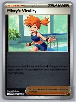 Misty's Vitality 080/084 Uncommon Pitch Black Pokemon Reverse Holo Near Mint - Image 1