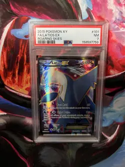 Pokemon TCG Latios EX Roaring Skies Holo Full Art Eng 2015 PSA 7 101/108 - Image 1
