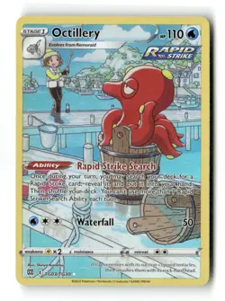 Octillery TG03/TG30 Holo Brilliant Stars Trainer Gallery Pokemon LP - Image 1
