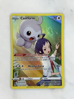 Castform TG11/TG30 Ultra Rare Holo Lost Origin Pokemon TCG - Image 1