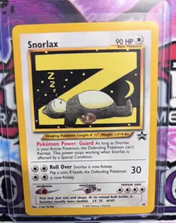 POKEMON WOTC BLACK STAR PROMO #49 SNORLAX WELL CENTERED CLEAN! - Image 3