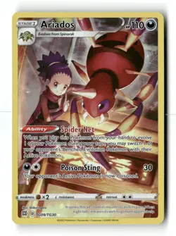 Ariados TG09/TG30 Holo Brilliant Stars Trainer Gallery Pokemon NM - Image 1