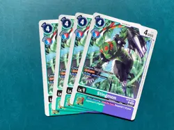 Stingmon BT16-041 Playset Beginning Observer Digimon Card Game x4 - Image 1