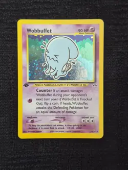 Wobbuffet [1st Edition] #16 Pokemon Neo Discovery NM/LP Rare - Image 1