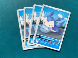 DemiVeemon BT12-002 Playset Across Time Digimon Card Game x4 - Image 1