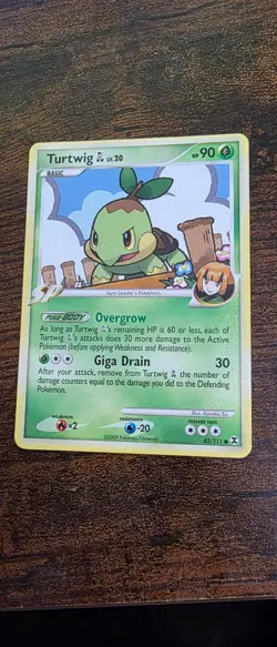 Turtwig GL 85/111 Common Rising Rivals Pokemon Lightly Played - Image 1