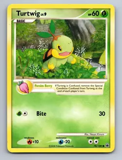 Turtwig 78/100 Common Majestic Dawn Pokemon - Image 1