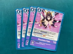 Phantom Pain EX6-070 Playset Infernal Ascension Digimon Card x4 - Image 1
