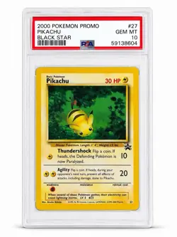 PSA 10 Pikachu WotC Promo Promo Regular 2000 English 27/53 Pokemon TCG Basic - Image 1