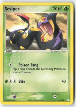 Seviper 32/110 Rare MP Regular - Holon Phantoms - Image 1