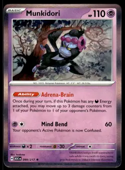 Munkidori 099/217 Rare Ascended Heroes Pokemon Holo Near Mint - Image 1