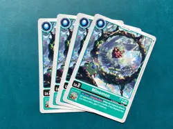Minomon BT16-004 Playset Beginning Observer Digimon Card Game x4 - Image 1