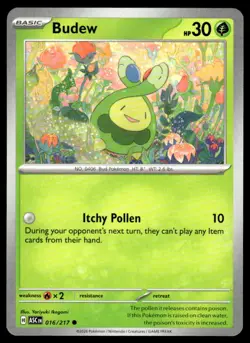Budew 016/217 Common Ascended Heroes Pokemon Near Mint - Image 1