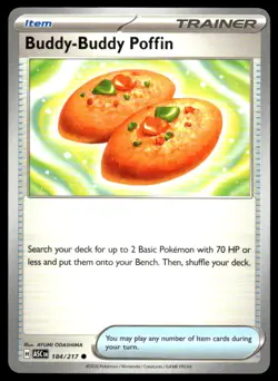 Buddy-Buddy Poffin 184/217 Common Ascended Heroes Pokemon Near Mint - Image 1