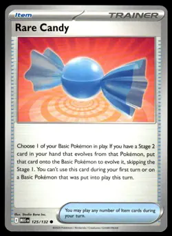 Rare Candy 125/132 Common Mega Evolution Pokemon Near Mint - Image 1