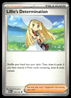 Lillie's Determination 119/132 Uncommon Mega Evolution Pokemon Near Mint - Image 1