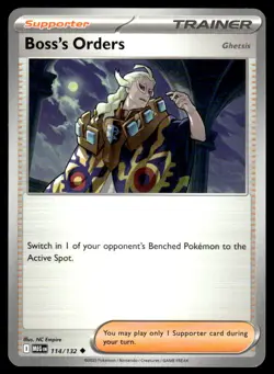 Boss's Orders 114/132 Uncommon Mega Evolution Pokemon Near Mint - Image 1