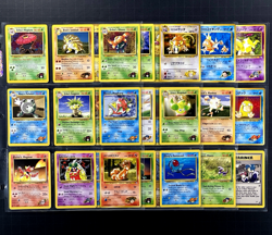 Pokemon GYM HEROES CHALLENGE Set Cards Lot HOLO Erika's Vileplume RARE Sandslash - Image 1