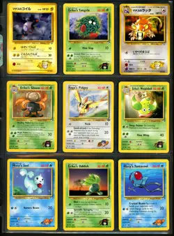Pokemon GYM HEROES CHALLENGE Set Cards Lot HOLO Erika's Vileplume RARE Sandslash - Image 3