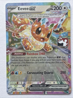 Pokemon TCG Eevee EX 075/131 Play! Pokemon Stamped Near Mint - Image 1