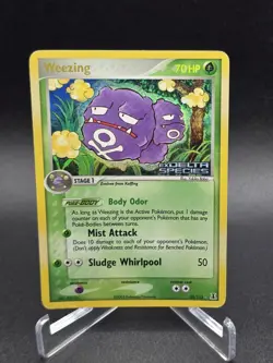 Weezing 33/113 Pokemon EX Delta Species 2005 Vintage Reverse Holo Stamp - Image 1