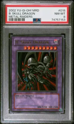 2002 Yu-Gi-Oh! MRD B. Skull Dragon Near Mint PSA 8 #018 - Image 1