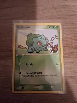 Pokemon Bulbasaur Trading Card 50 HP Base Set - Image 1