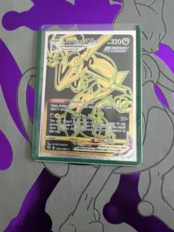 Pokemon Card, Rayquaza Vmax, Silver Tempest, Holo, Never Used, Pristine - Image 1