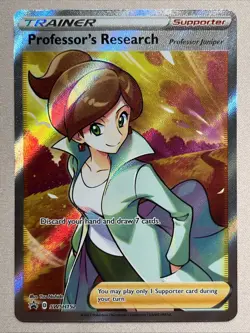 Pokemon Card - Professor's Research [Juniper] (SWSH152) Sword & Shield Promo NM - Image 1
