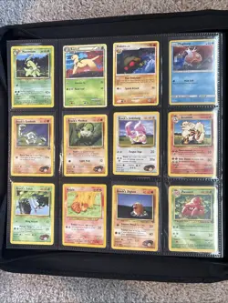 Vintage Pokemon Card Lot 91 Cards binder not included - Image 3