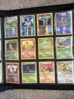Vintage Pokemon Card Lot 91 Cards binder not included - Image 4
