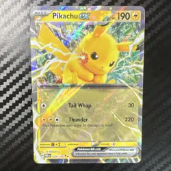 Pikachu ex 28/131 Double Rare Prismatic Evolutions Pokemon TCG Cards - Image 1